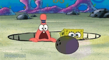 spongebob patrick bowling ace strike