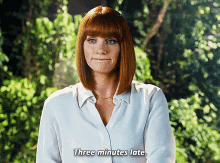 Jurassic World Claire Dearing GIF - Jurassic World Claire Dearing Three Minutes Late GIFs