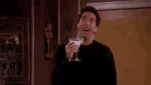 Oh Wow Cocktail GIF - Oh Wow Cocktail Ross Geller GIFs