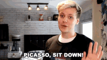 Picasso Sit Down GIF - Picasso Sit Down Relax GIFs