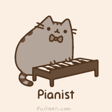 Pianist Pusheen GIF - Pianist Pusheen GIFs