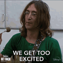 We Get Too Excited John Lennon GIF - We Get Too Excited John Lennon The Beatles GIFs