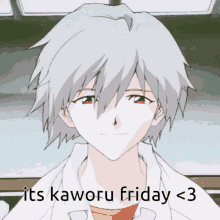Kaworu Kaworu Friday GIF - Kaworu Kaworu Friday Evangelion Friday GIFs