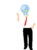 Bulb Idea Sticker - Bulb Idea Man Stickers