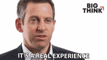 Its A Real Experience Sam Harris GIF - Its A Real Experience Sam Harris Big Think GIFs