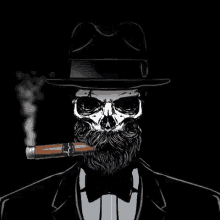 Skeleton Smoking GIF - Skeleton Smoking Tobacco GIFs