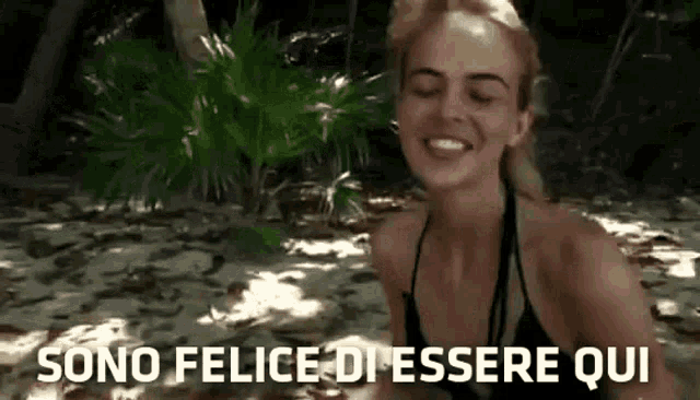 Drusilla Gucci Sono Felice Di Essere Qui GIF - Drusilla Gucci Sono Felice Di Essere Qui Isola Dei Famosi GIFs