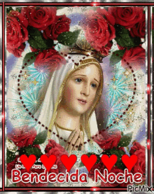 Bendecida Noche Blessed Night GIF - Bendecida Noche Blessed Night Mary GIFs