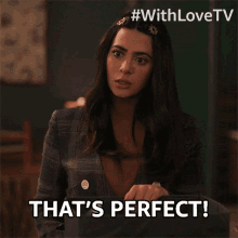 Thats Perfect Lily Diaz GIF - Thats Perfect Lily Diaz With Love GIFs