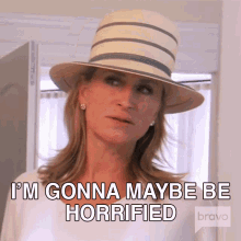 Im Gonna Maybe Be Horrified Real Housewives Of New York GIF - Im Gonna Maybe Be Horrified Real Housewives Of New York I Might Get Terrified GIFs