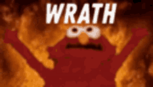 Feel My Wrath Burning GIF - Feel My Wrath Burning Elmo GIFs
