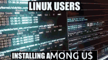 linux among us installing hacker hacking
