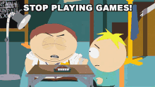 Stop Playing Games Eric Cartman GIF - Stop Playing Games Eric Cartman Butters Stotch GIFs