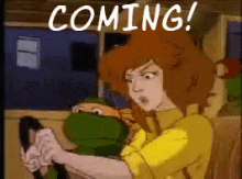 April O' Neil Is Coming - Coming GIF - Coming April O Neil Teenage Mutant Ninja Turtles GIFs