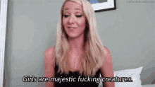 Girls Are Majestic Fucking Creatures. - Jenna Marbles GIF - Majestic Fuck Yeah Girls Rule GIFs