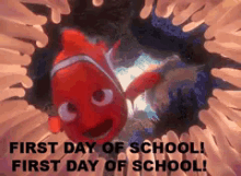 First Day Of School GIF - Nemo Finding Nemo First Day Of School GIFs