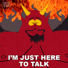 Im Just Here To Talk Satan GIF - Im Just Here To Talk Satan South Park GIFs