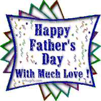 Happy Fathers Day With Much Love Sticker - Happy Fathers Day With Much Love Glitter Stickers