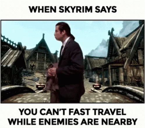 skyrim disable fast travel