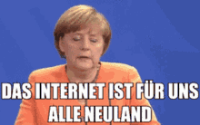 Das Internet Ist Fur Uns Alle Neuland Angela Merkel GIF - Das Internet Ist Fur Uns Alle Neuland Angela Merkel Internet GIFs
