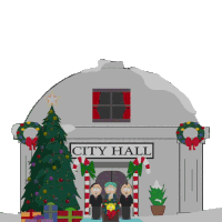 Christmas Tree Lighting Mayor Mcdaniels Sticker - Christmas Tree Lighting Mayor Mcdaniels South Park Stickers