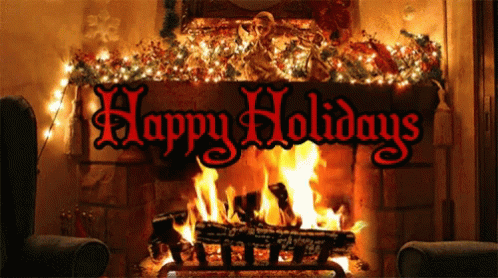 Happy Holidays Hearth GIF - Happy Holidays Hearth Chimney - Discover &amp;  Share GIFs