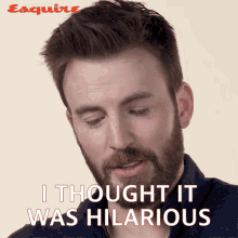 I Thought It Was Hilarious Chris Evans GIF - I Thought It Was Hilarious Chris Evans Esquire GIFs