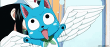 Fairy Tail Happy GIF - Fairy Tail Happy Angel GIFs