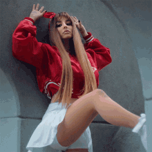 Leaning Against The Wall Ilira GIF - Leaning Against The Wall Ilira Ladida Song GIFs