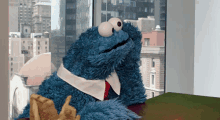 Cookie Monster Is Waiting For You To Text Back GIF - Answer Me Phone Please Call GIFs
