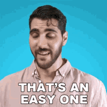 Thats An Easy One Rudy Ayoub GIF - Thats An Easy One Rudy Ayoub Thats Pretty Easy GIFs