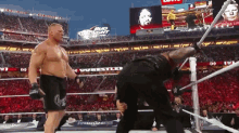Roman Reigns Elbow GIF - Roman Reigns Elbow Brock Lesnar GIFs