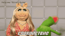 Miss Pigy And Kermit Help Me GIF - Miss Pigy And Kermit Help Me Literally Dying GIFs