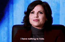 Once Upon A Time Regina Mills GIF - Once Upon A Time Regina Mills I Have Nothing To Hide GIFs