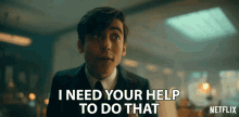 I Need Your Help To Do That Aidan Gallagher GIF - I Need Your Help To Do That Aidan Gallagher Number Five GIFs