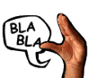 Blah Blah Blah Hand Sticker - Blah Blah Blah Bla Hand Stickers