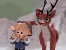 Rudolph The Red Nosed Reindeer Shocked GIF - Rudolph The Red Nosed Reindeer Rudolph Shocked GIFs