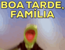 Boa Tarde Família / Caco / Kermit The Frog / Animação / Fala Galera GIF - Good Afternoon Family Good Afternoon Family GIFs