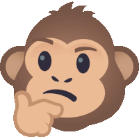 Wondering Monkey Joypixels Sticker - Wondering Monkey Monkey Joypixels Stickers