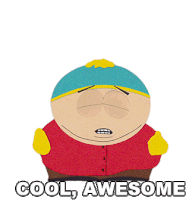 Cool Awesome Eric Cartman Sticker - Cool Awesome Eric Cartman South Park Stickers