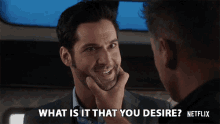 What Is It That You Desire Tom Ellis GIF - What Is It That You Desire Tom Ellis Lucifer Morningstar GIFs