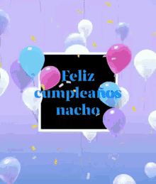 Feliz Cumpleaños Nacho GIF - Feliz Cumpleaños Nacho Balloons GIFs