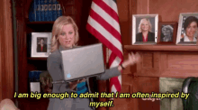 I Am Often Inspired By Myself GIF - Inspiration Inspired Parks And Rec GIFs