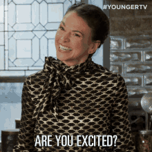 Are You Excited Liza Miller GIF - Are You Excited Liza Miller Sutton Foster GIFs