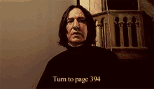 snape alan rickman turn to page394 harry potter lecture