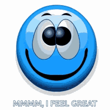 Emoji Smiley GIF - Emoji Smiley Blue GIFs