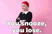You Snooze, You Lose. GIF - Lose Loser Yousnoozeyoulose GIFs