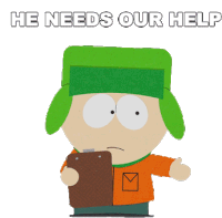 He Needs Our Help Kyle Broflovski Sticker - He Needs Our Help Kyle Broflovski South Park Stickers