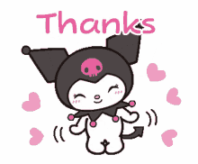 kuromi thank you thanks sanrio kuromi thank you thanks sanrio