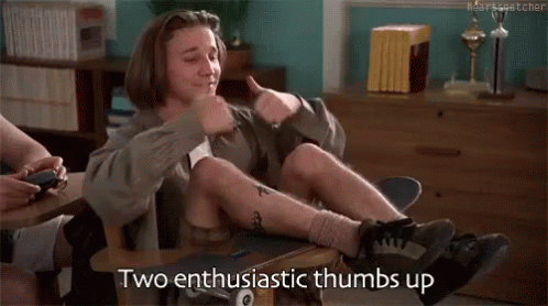Two Enthusiastic Thumbs Up GIF - Clueless Enthusiastic Happy GIFs